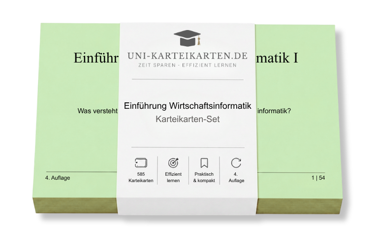 Einführung Wirtschaftsinformatik - Karteikarten-Set (Digital)