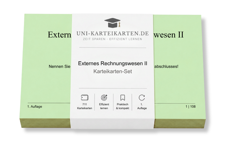 Externes Rechnungswesen II - Karteikarten-Set (Digital)