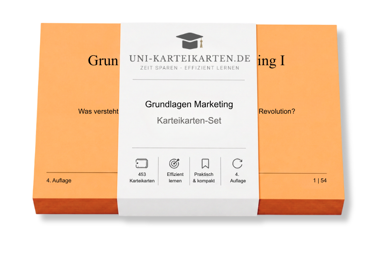Grundlagen Marketing - Karteikarten-Set