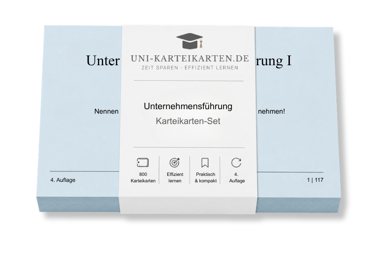 Unternehmensführung - Karteikarten-Set (Bundle)