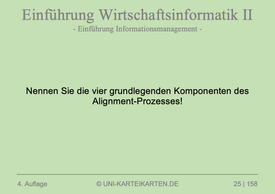 Einführung Wirtschaftsinformatik - Karteikarten-Set (Digital)