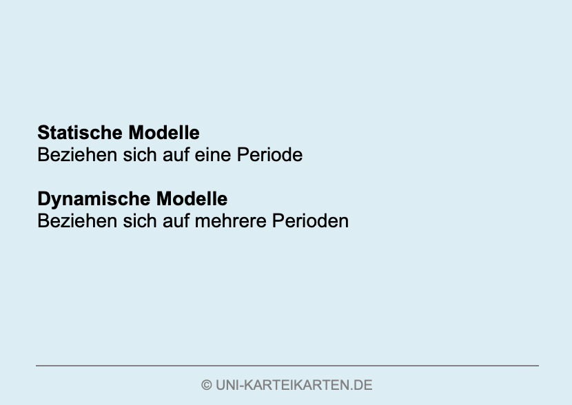 Einführung Wirtschaftswissenschaft - Karteikarten-Set (Bundle)