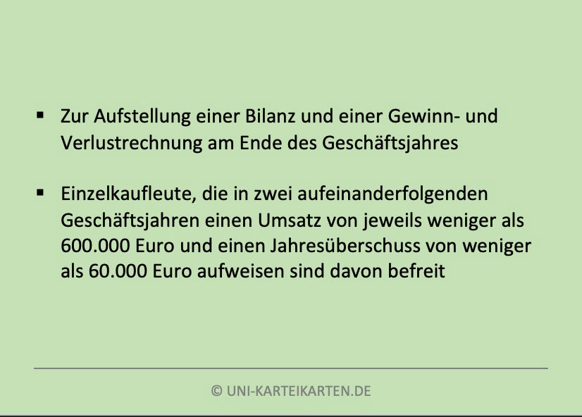 Externes Rechnungswesen II - Karteikarten-Set