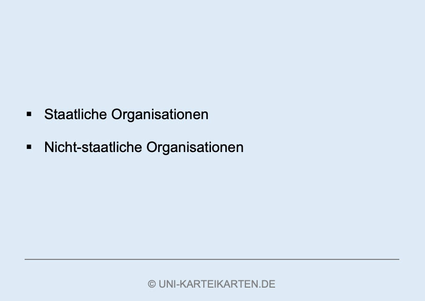 Internationales Management - Karteikarten-Set