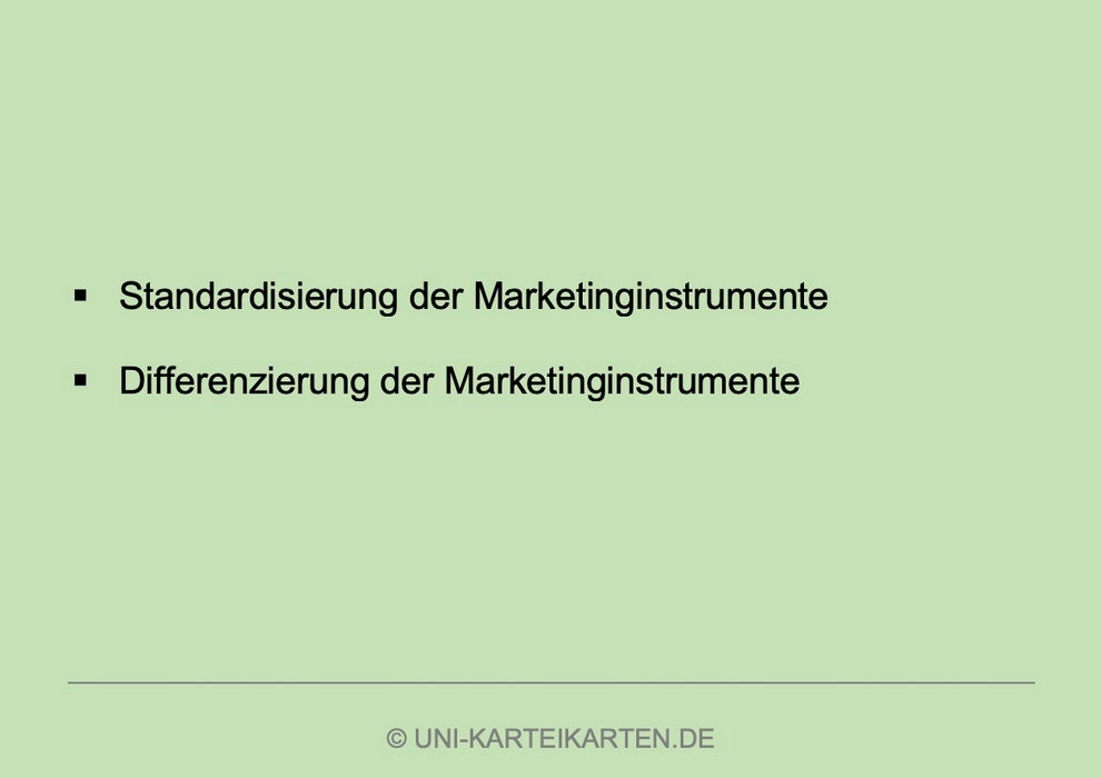 Strategisches Marketing - Karteikarten-Set (Bundle)
