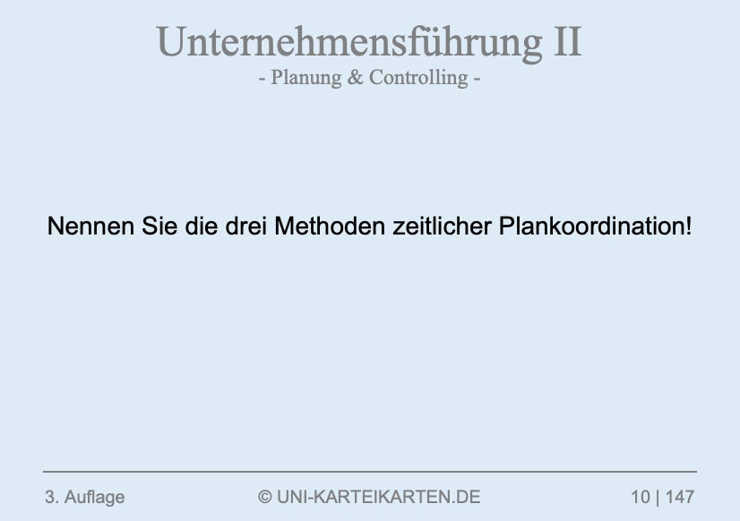 Unternehmensführung - Karteikarten-Set (Bundle)