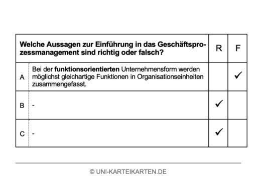 Einfuehrung Wirtschaftsinformatik FernUni Hagen Karteikarte 2.2