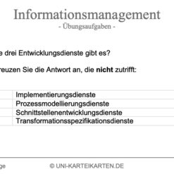 Informationsmanagement FernUni Hagen Karteikarte 2.3