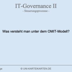 IT-Governance FernUni Hagen Karteikarte 1.1