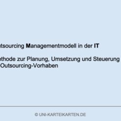 IT-Governance FernUni Hagen Karteikarte 1.2