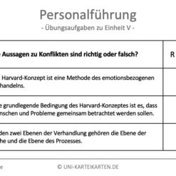 Personalführung FernUni Hagen Karteikarte 2.3