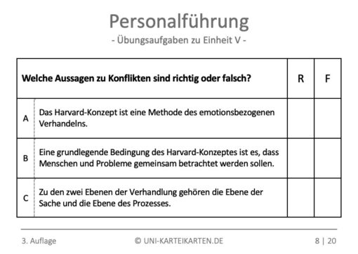 Personalführung FernUni Hagen Karteikarte 2.3