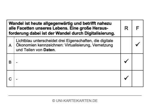 Verhalten in Organisationen FernUni Hagen Karteikarte 2.2