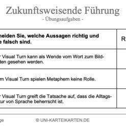 Zukunftsweisende Führung FernUni Hagen Karteikarte 2.3