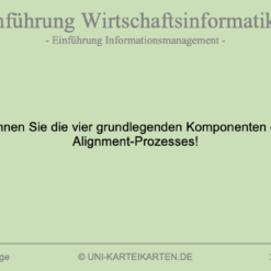 Einfuehrung Wirtschaftsinformatik FernUni Hagen Karteikarte 1.1