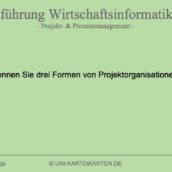 Einfuehrung Wirtschaftsinformatik FernUni Hagen Karteikarte 1.3