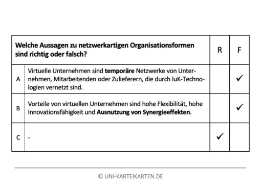 Internationales Management FernUni Hagen Karteikarte 2.4