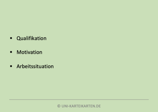 Personalführung FernUni Hagen Karteikarte 1.4
