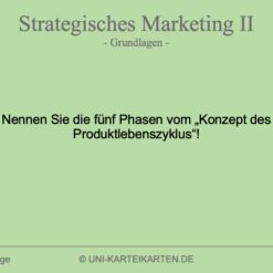 Strategisches Marketing FernUni Hagen Karteikarte 1.1