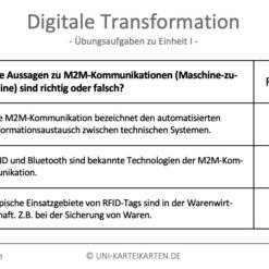 Digitale Transformation FernUni Hagen Karteikarte 2.1